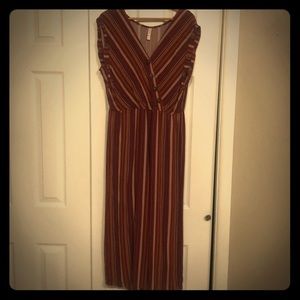 Retro print jumpsuit